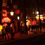 quartier rouge oudezijds achterburgwal amsterdam pays-bas