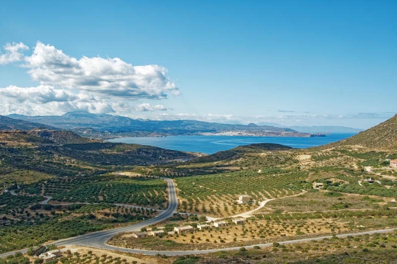 Photo vue du dessus à Sitia Lasithi, Crète Grèce