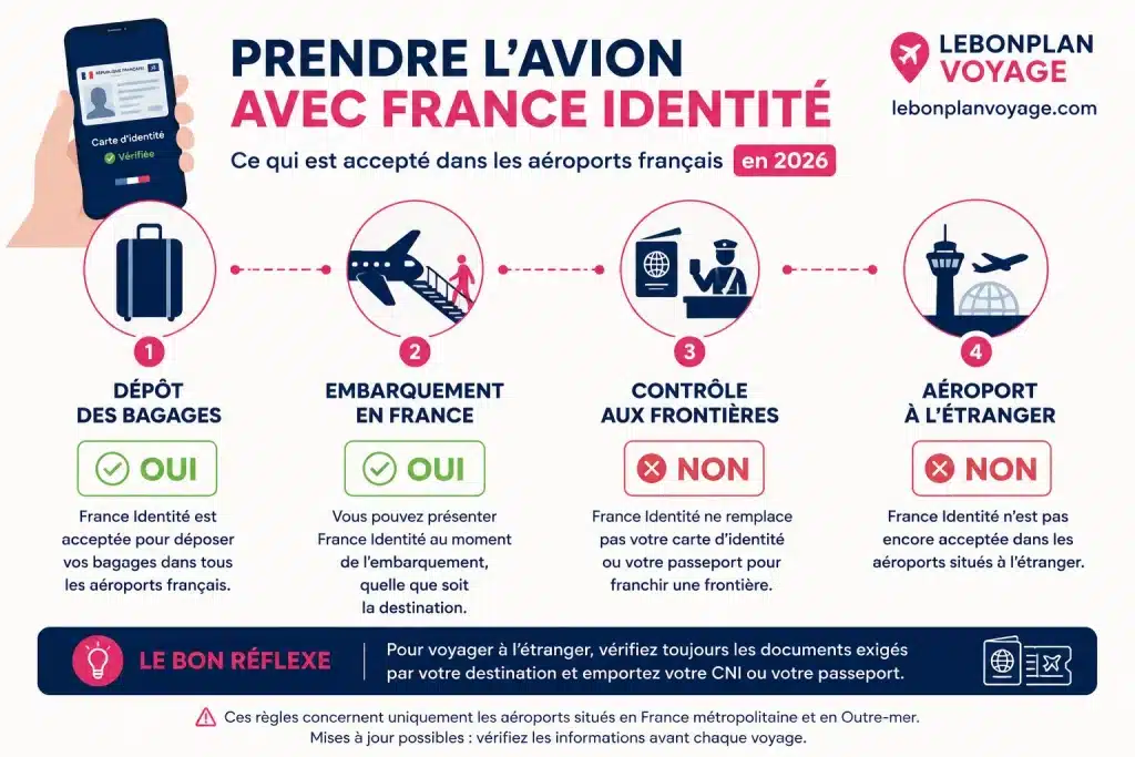Carte d’identité numérique dans l’avion : où utiliser France Identité dans les aéroports français en 2026